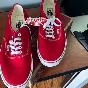 Vans Authentic Skate Shoe - Red